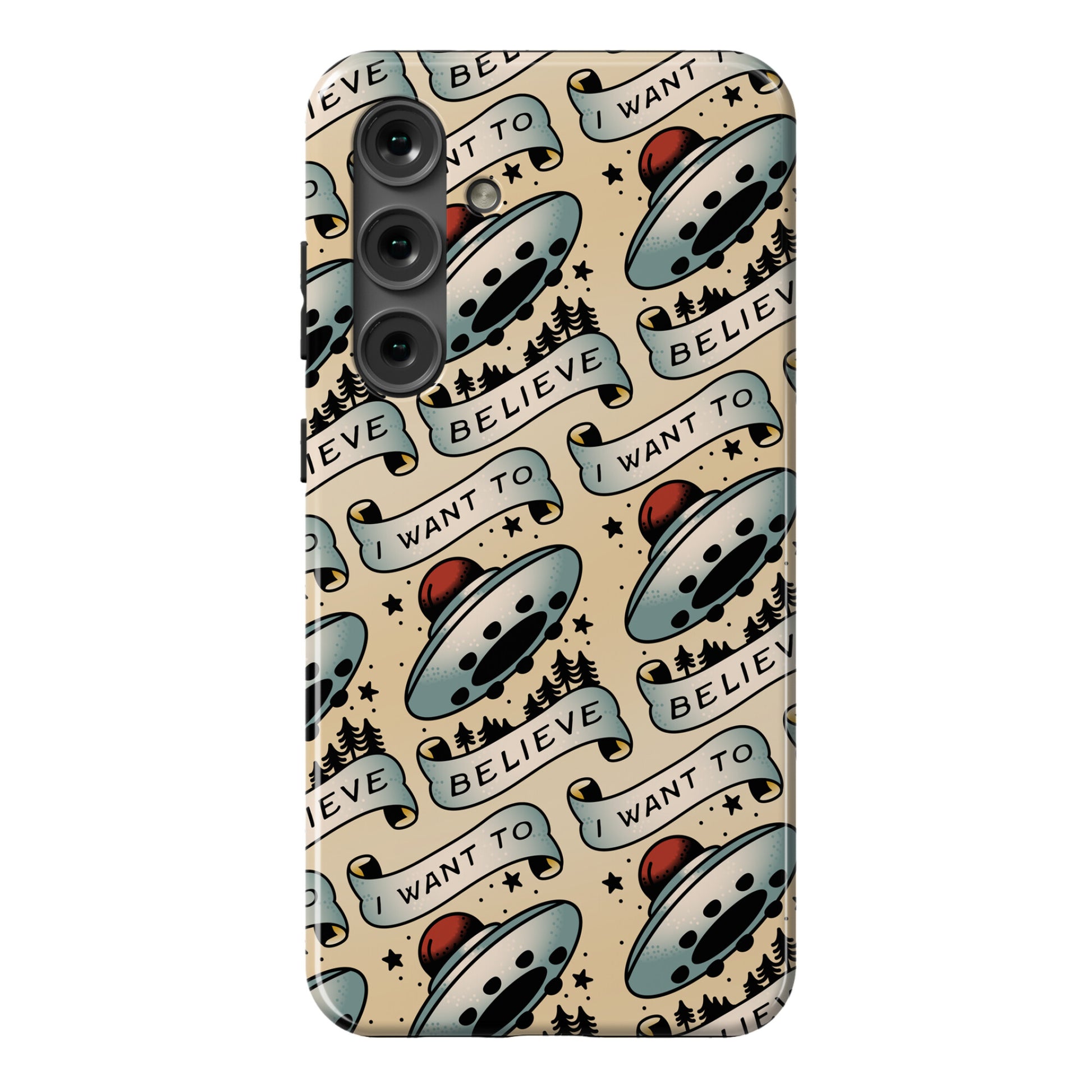I Want to Believe (Old School Tattoo) Phone Case