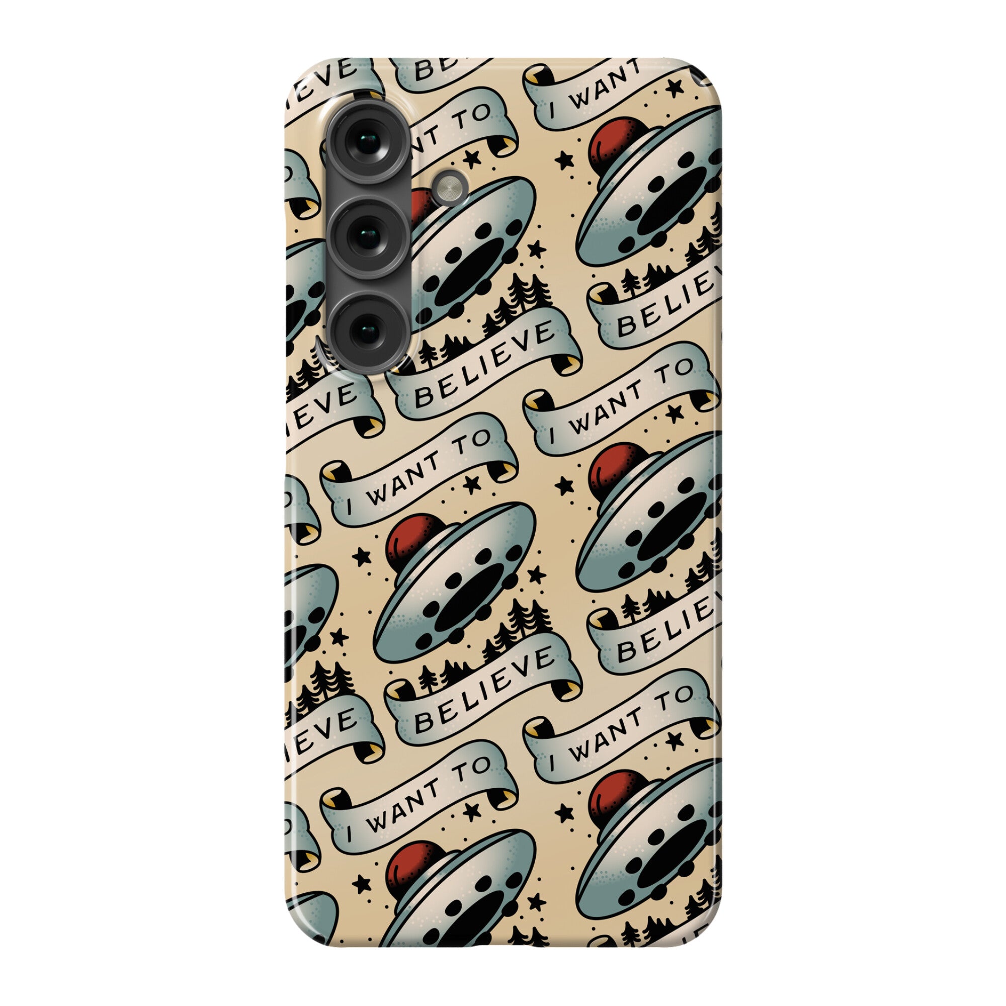 I Want to Believe (Old School Tattoo) Phone Case