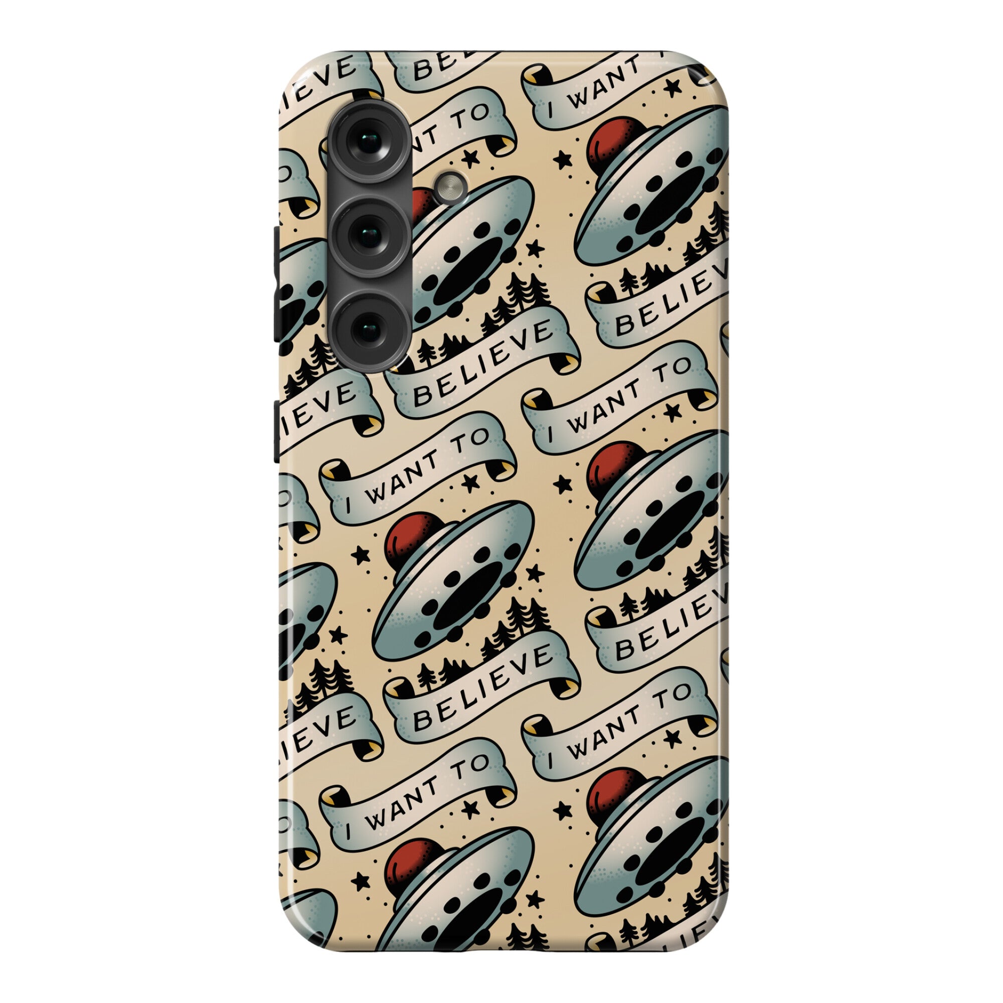 I Want to Believe (Old School Tattoo) Phone Case