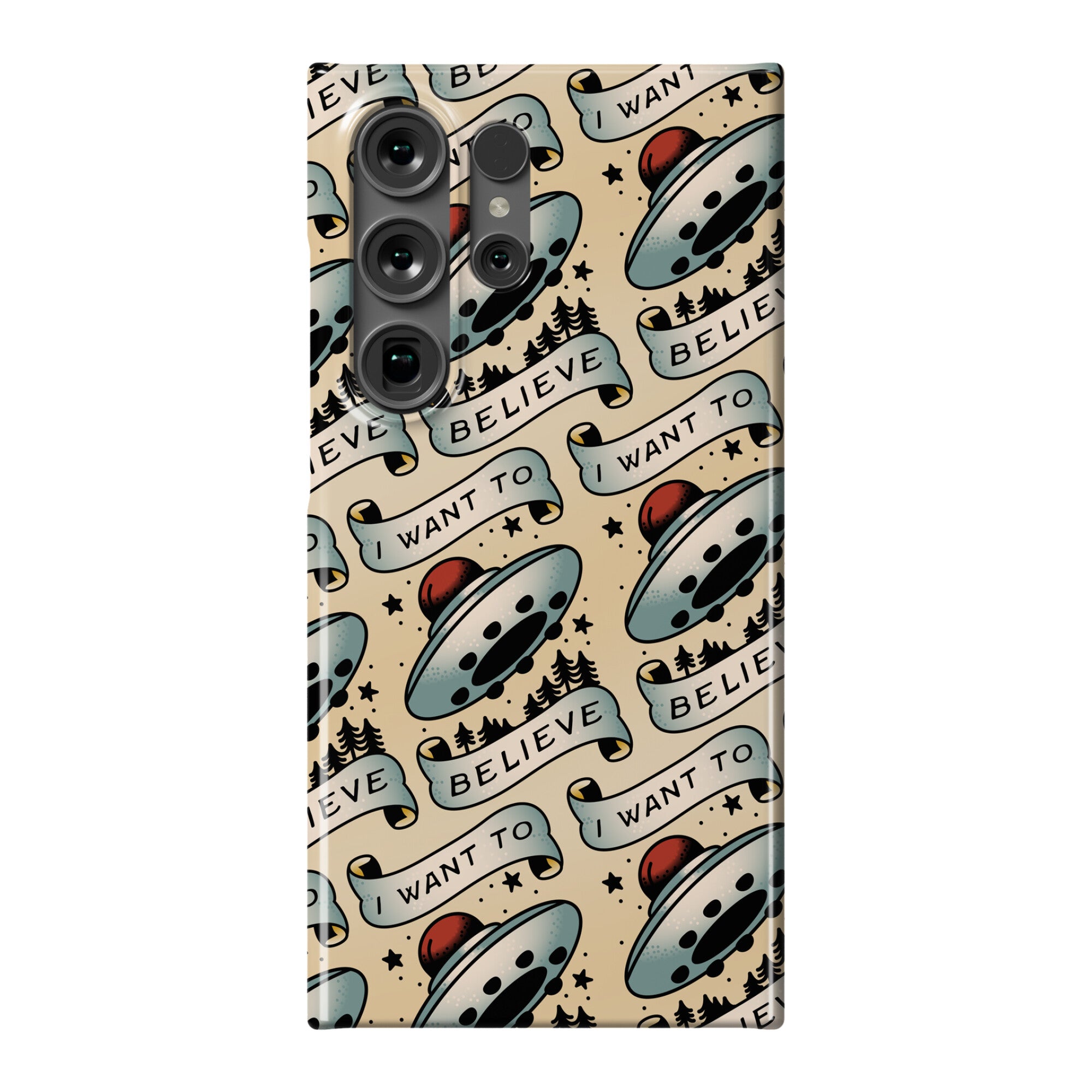 I Want to Believe (Old School Tattoo) Phone Case