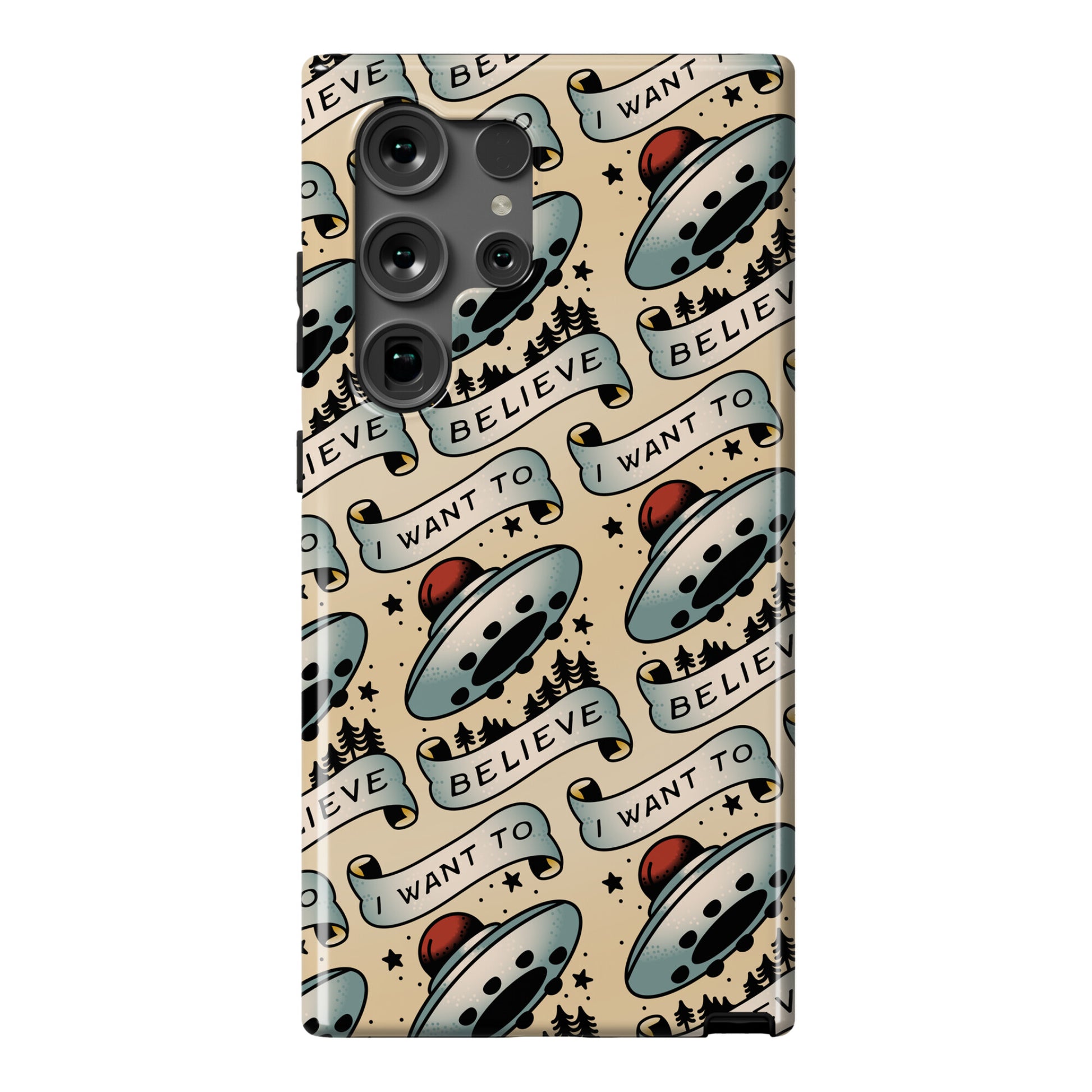 I Want to Believe (Old School Tattoo) Phone Case