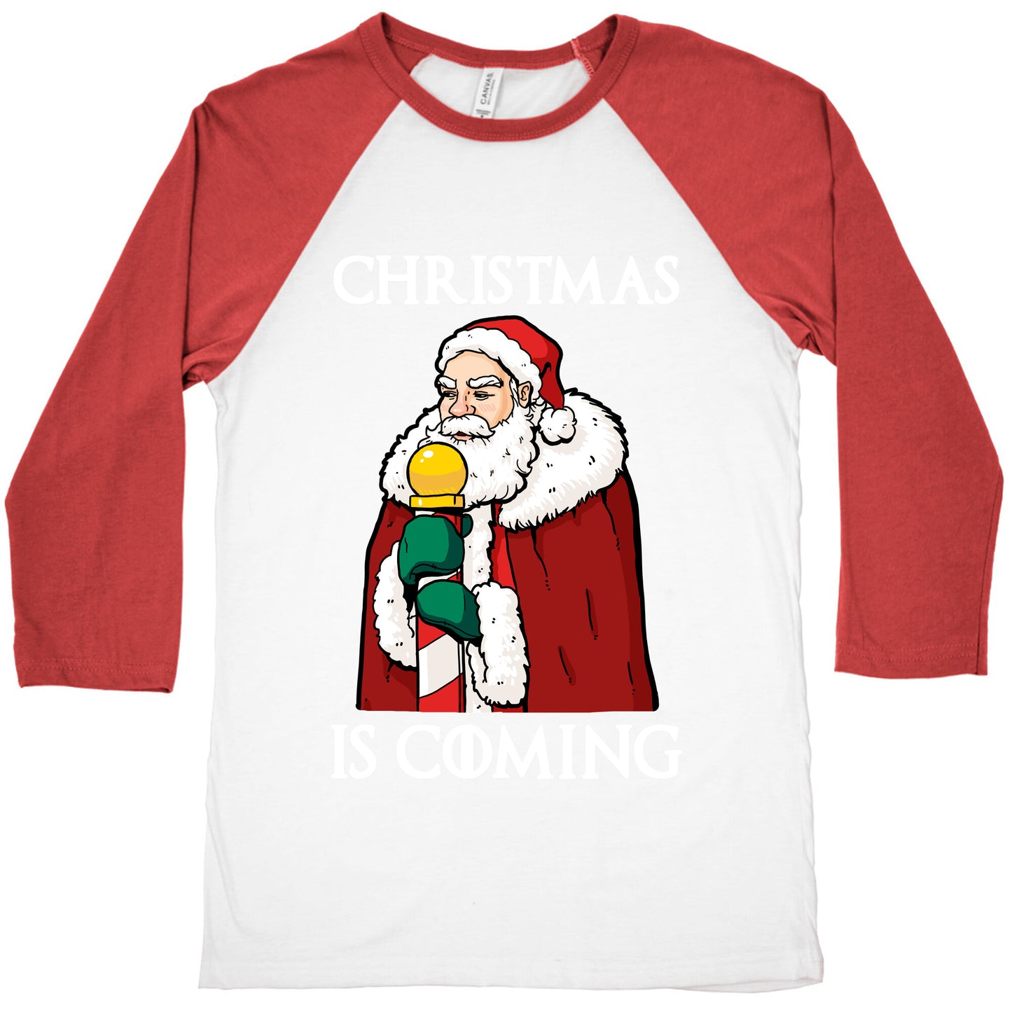 Christmas is Coming Baseball Tee