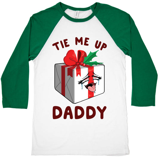Tie Me Up Daddy Baseball Tee