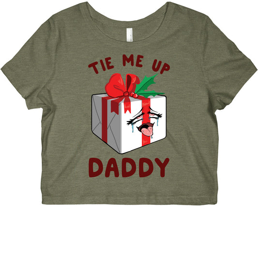 Tie Me Up Daddy Graphic Baby Tee