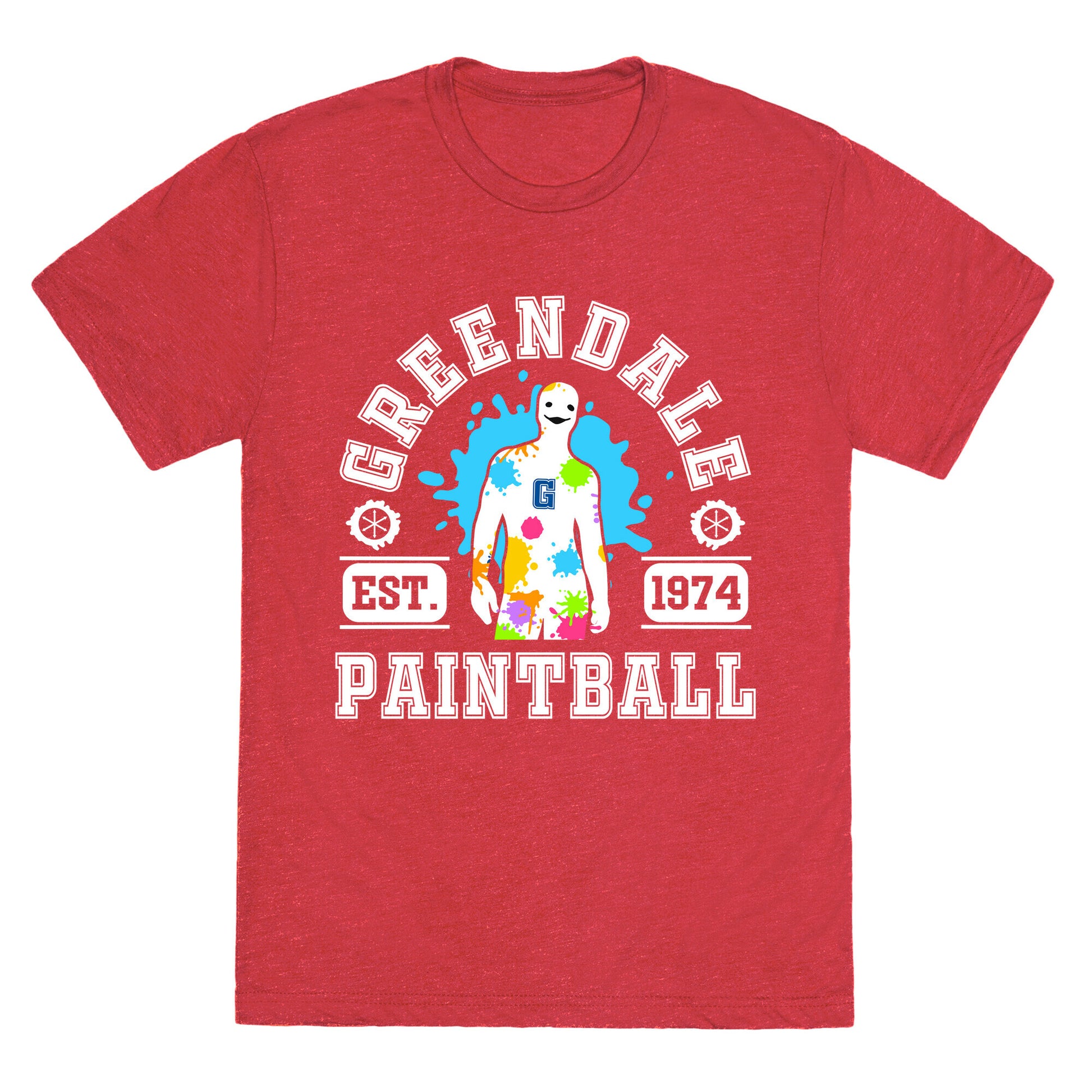 Greendale Community College Paintball Unisex Triblend Tee