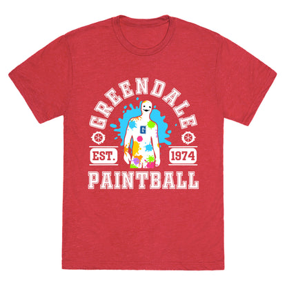 Greendale Community College Paintball Unisex Triblend Tee