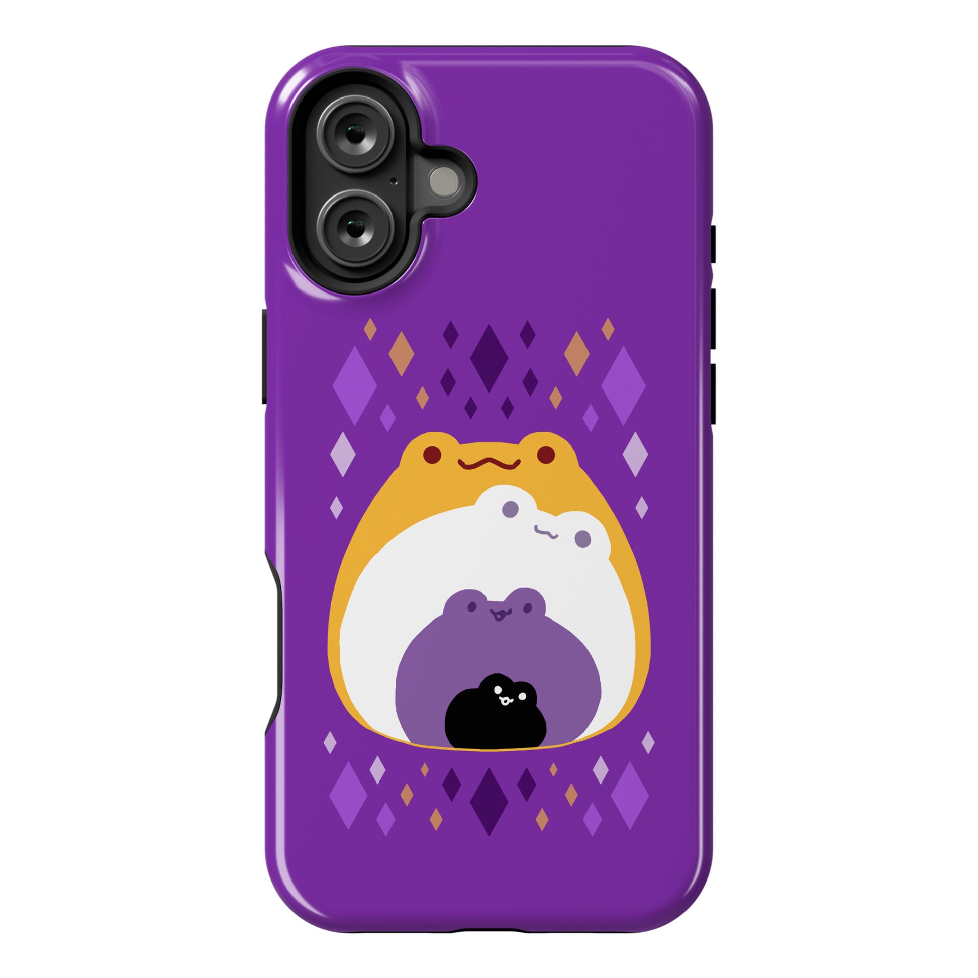 Frogs In Frogs In Frogs Nonbinary Pride Phone Case