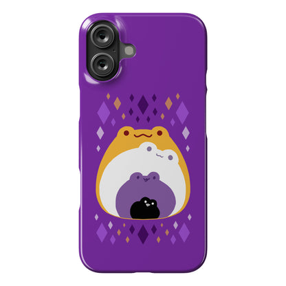 Frogs In Frogs In Frogs Nonbinary Pride Phone Case