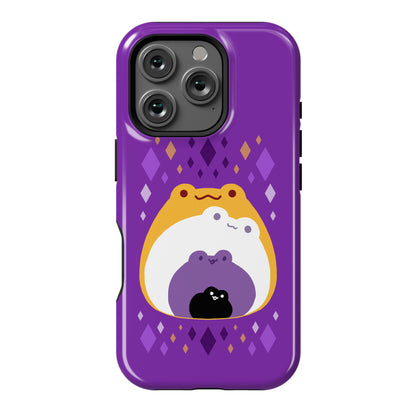 Frogs In Frogs In Frogs Nonbinary Pride Phone Case