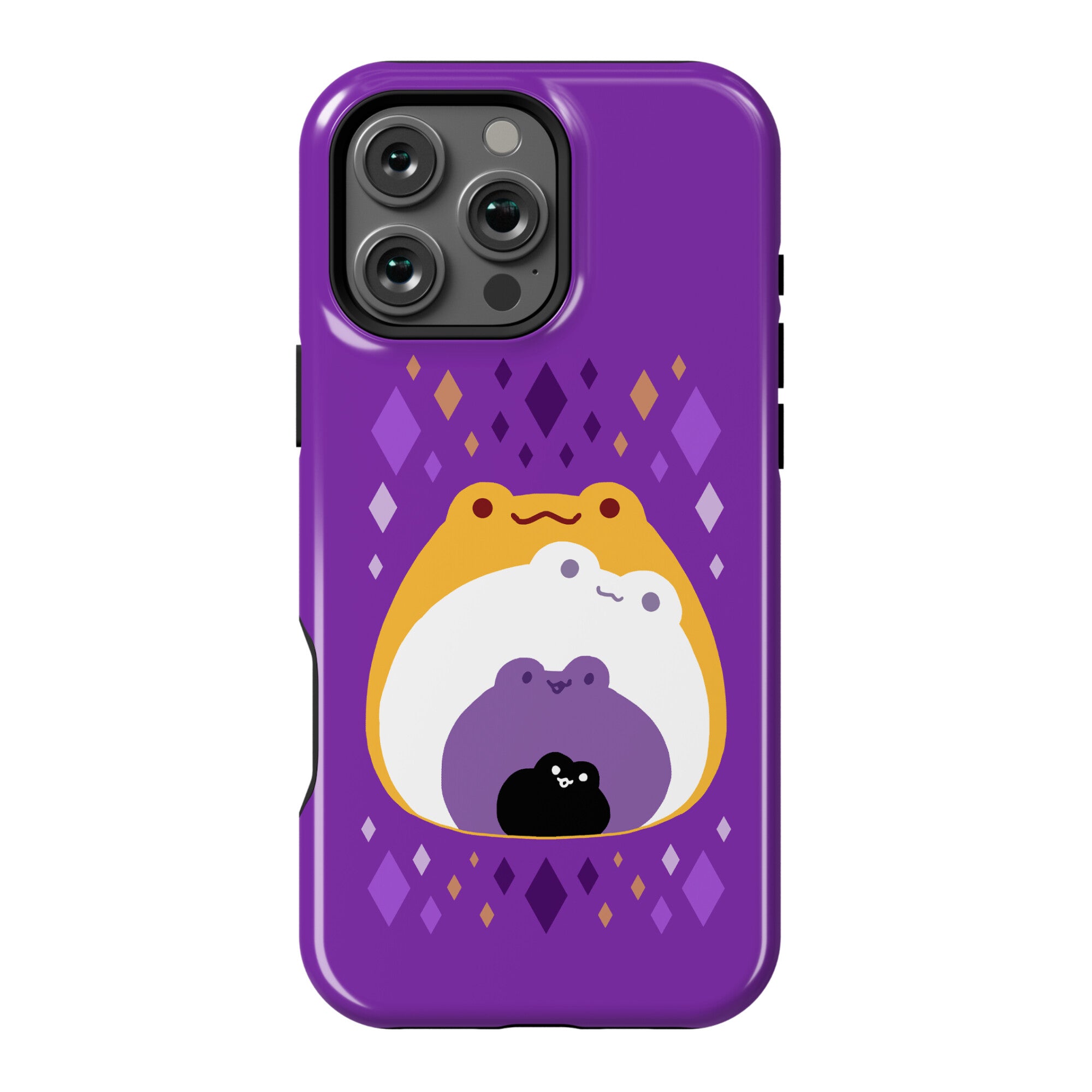 Frogs In Frogs In Frogs Nonbinary Pride Phone Case