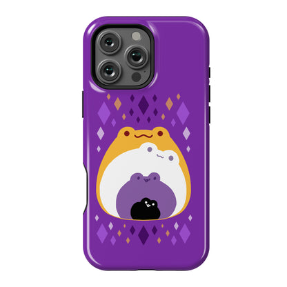 Frogs In Frogs In Frogs Nonbinary Pride Phone Case