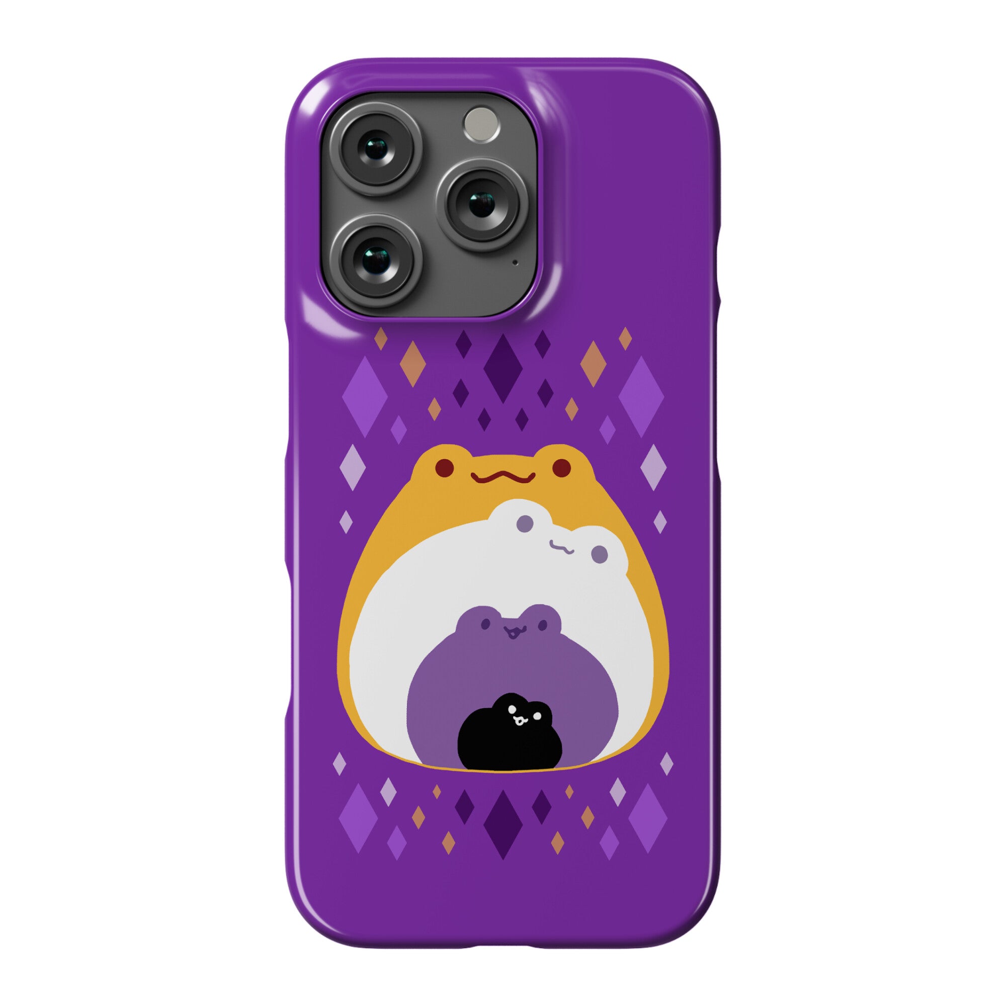 Frogs In Frogs In Frogs Nonbinary Pride Phone Case