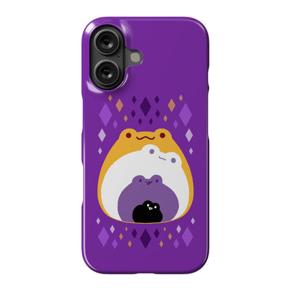 Frogs In Frogs In Frogs Nonbinary Pride Phone Case