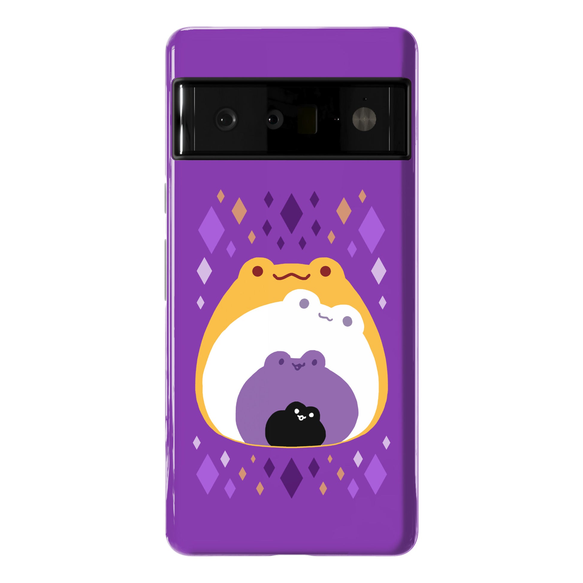 Frogs In Frogs In Frogs Nonbinary Pride Phone Case
