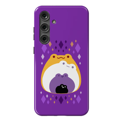 Frogs In Frogs In Frogs Nonbinary Pride Phone Case