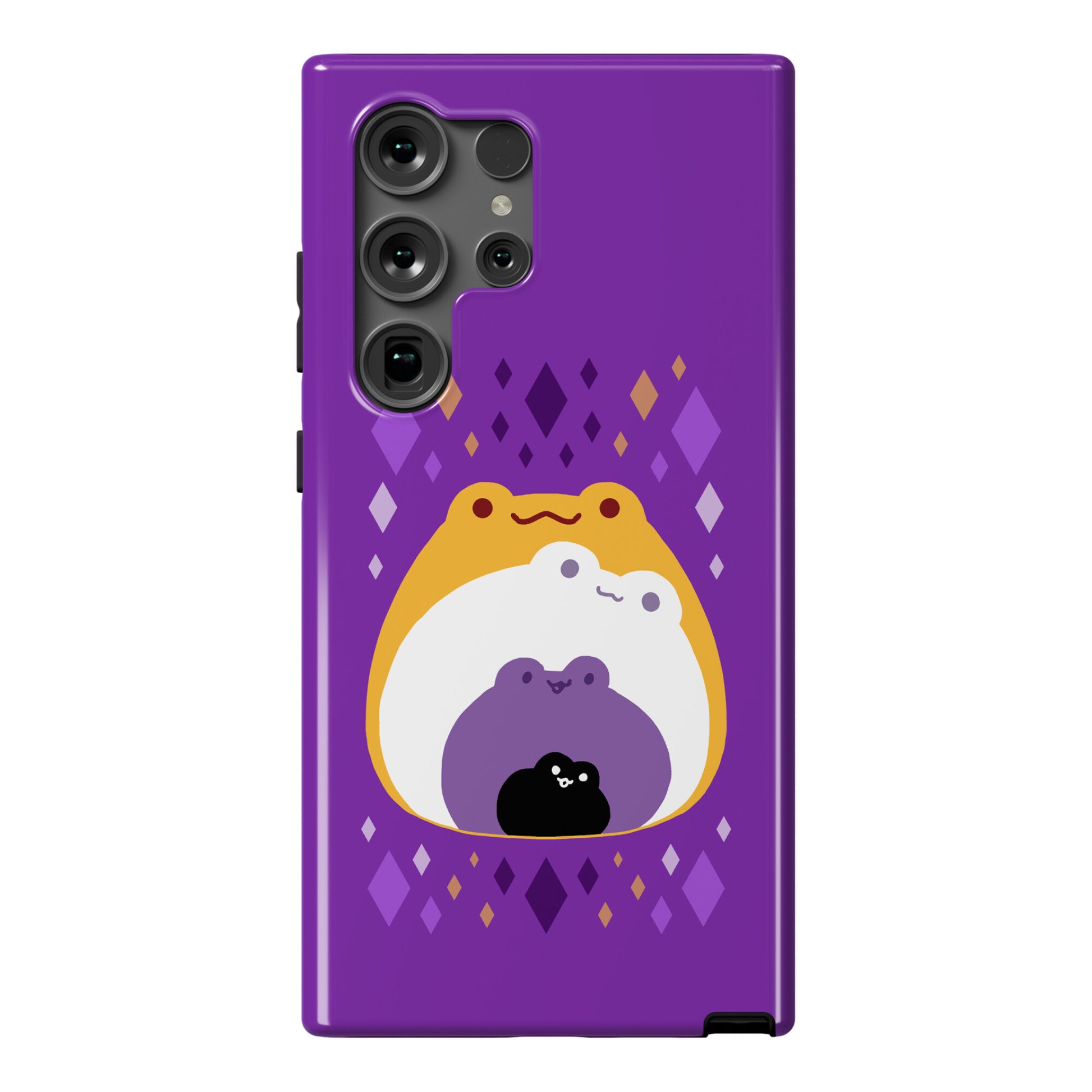 Frogs In Frogs In Frogs Nonbinary Pride Phone Case