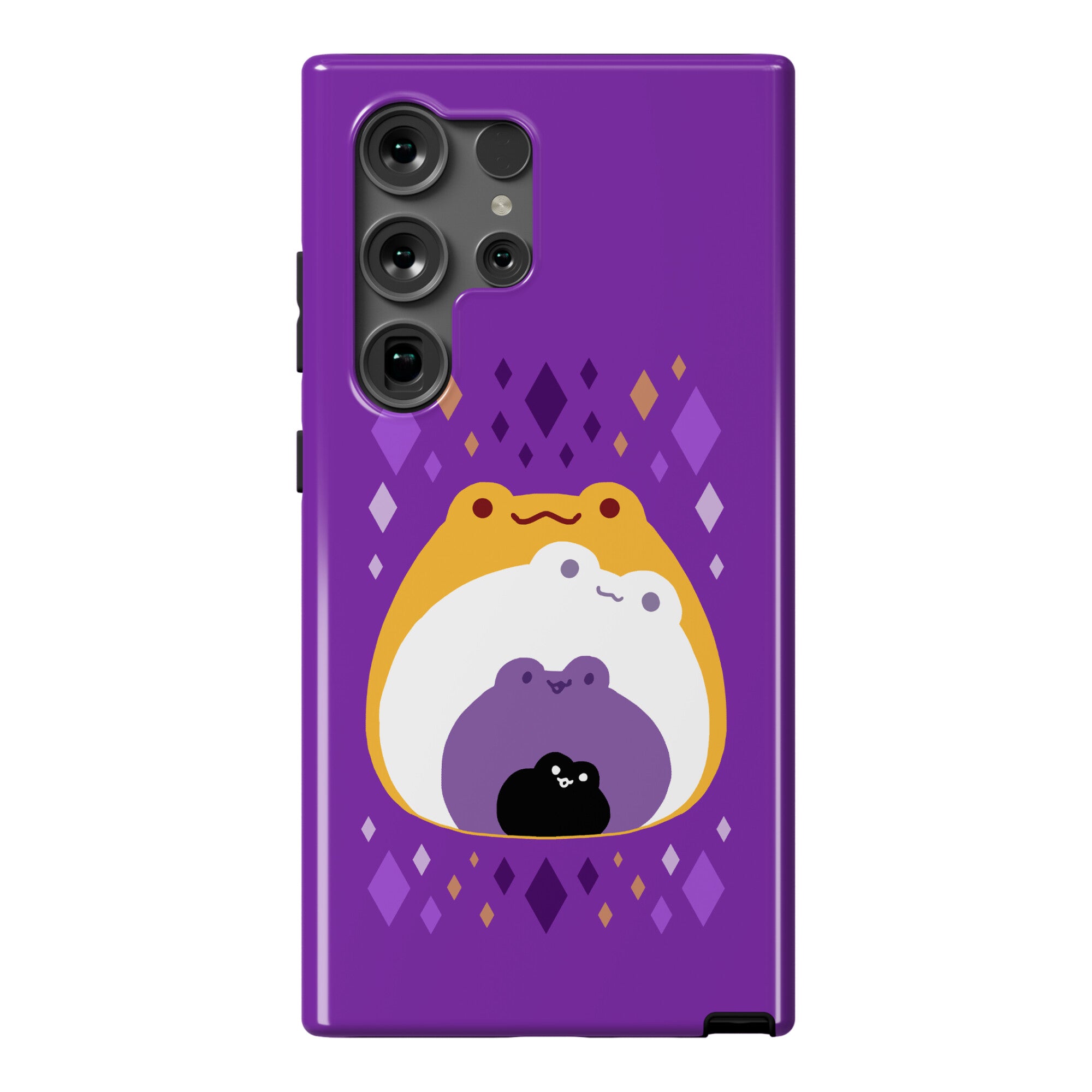 Frogs In Frogs In Frogs Nonbinary Pride Phone Case