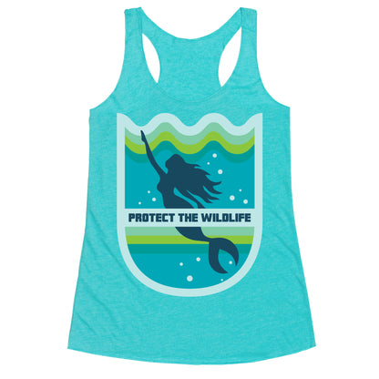 Protect The Wildlife (Mermaid) Racerback Tank