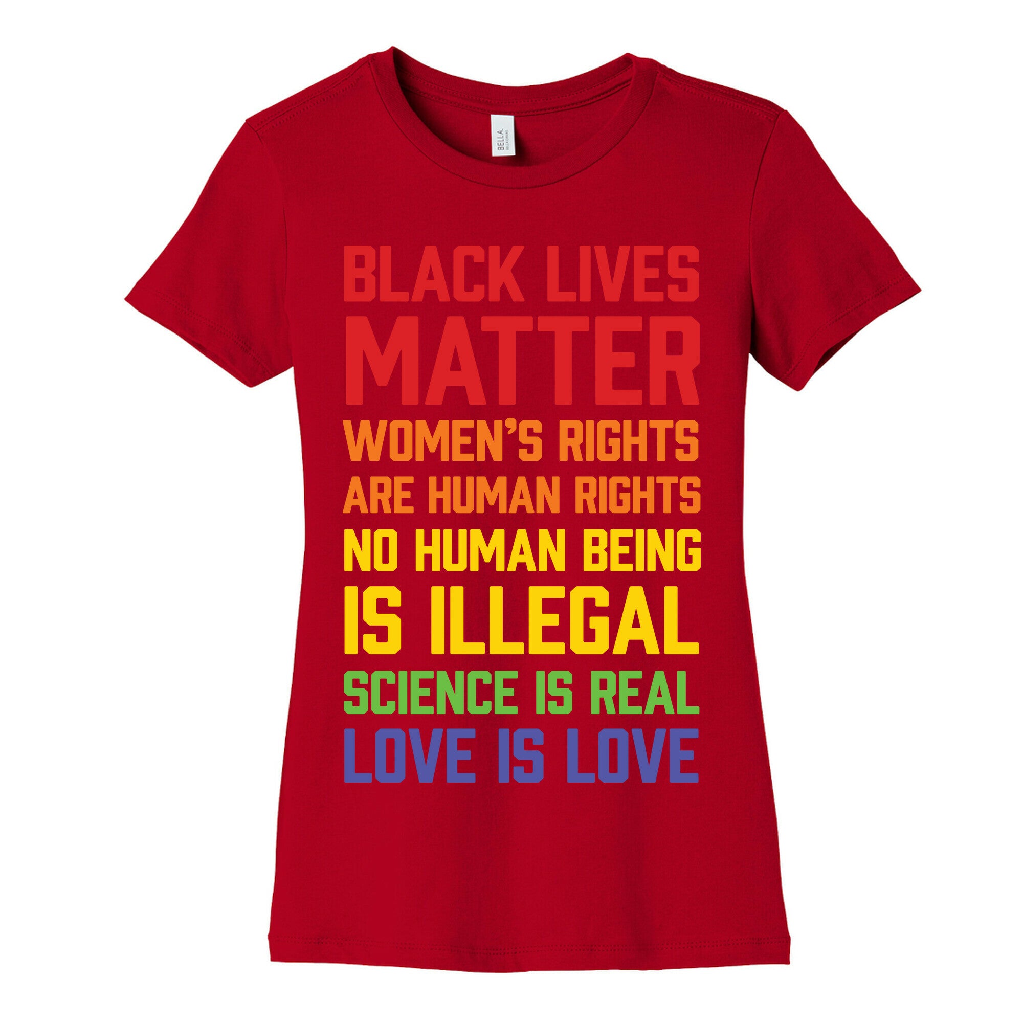 Black Lives Matter List Women's Cotton Tee