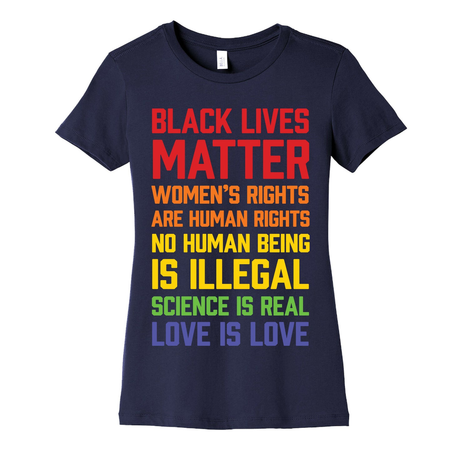 Black Lives Matter List Women's Cotton Tee