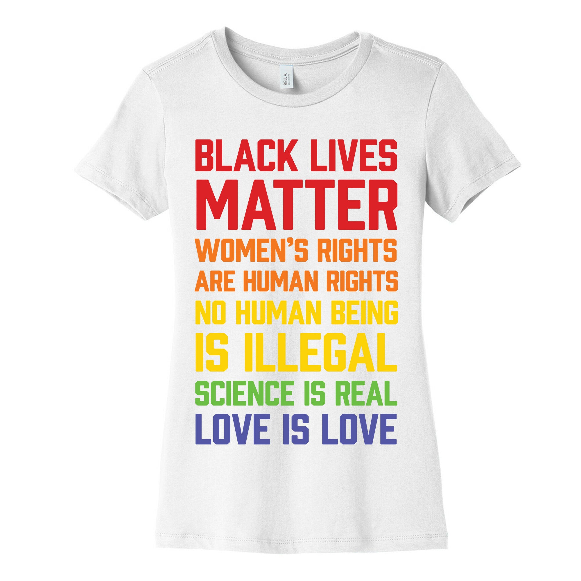 Black Lives Matter List Women's Cotton Tee
