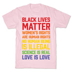 Black Lives Matter List T-Shirt