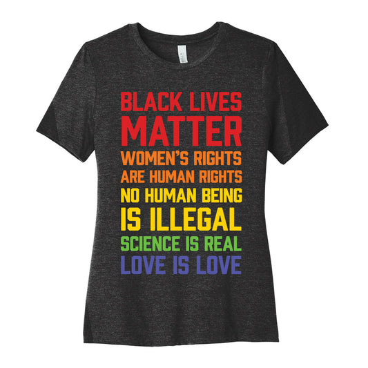 Black Lives Matter List Women's Cotton Tee