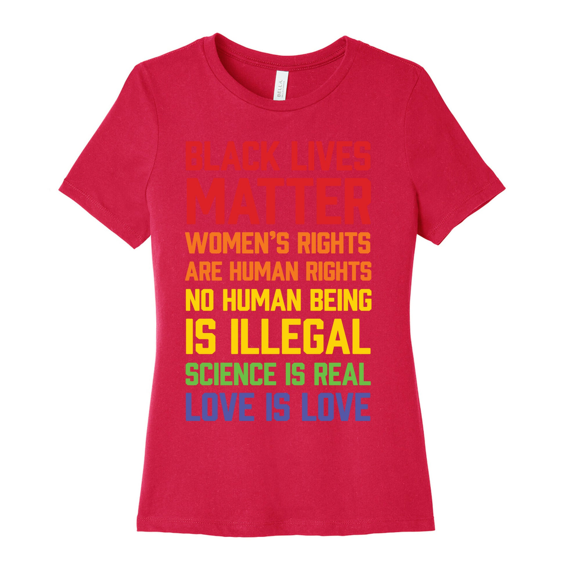 Black Lives Matter List Women's Cotton Tee