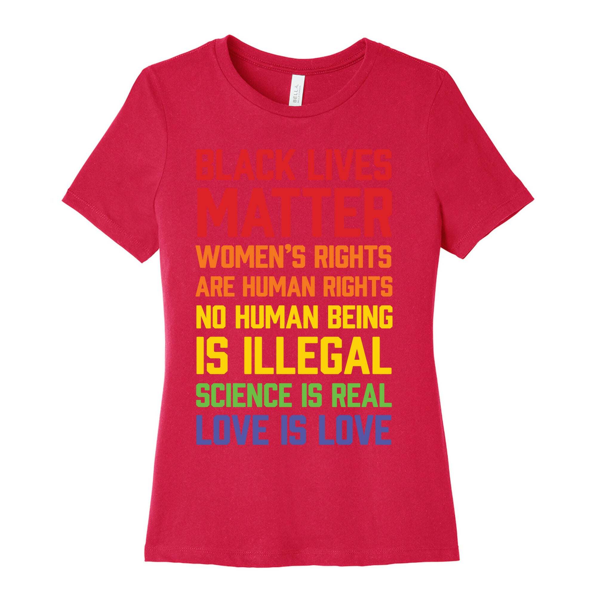 Black Lives Matter List Women's Cotton Tee