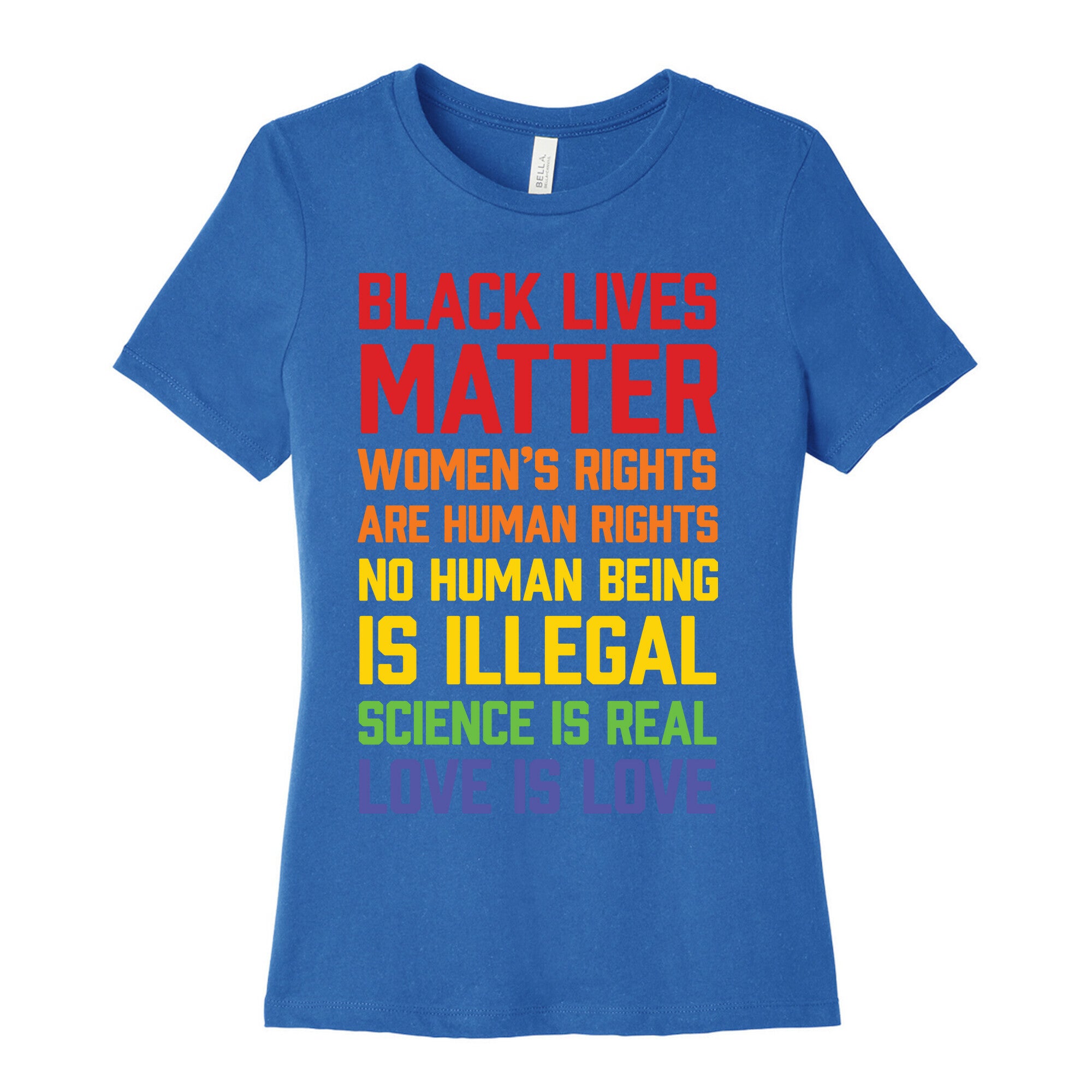 Black Lives Matter List Women's Cotton Tee