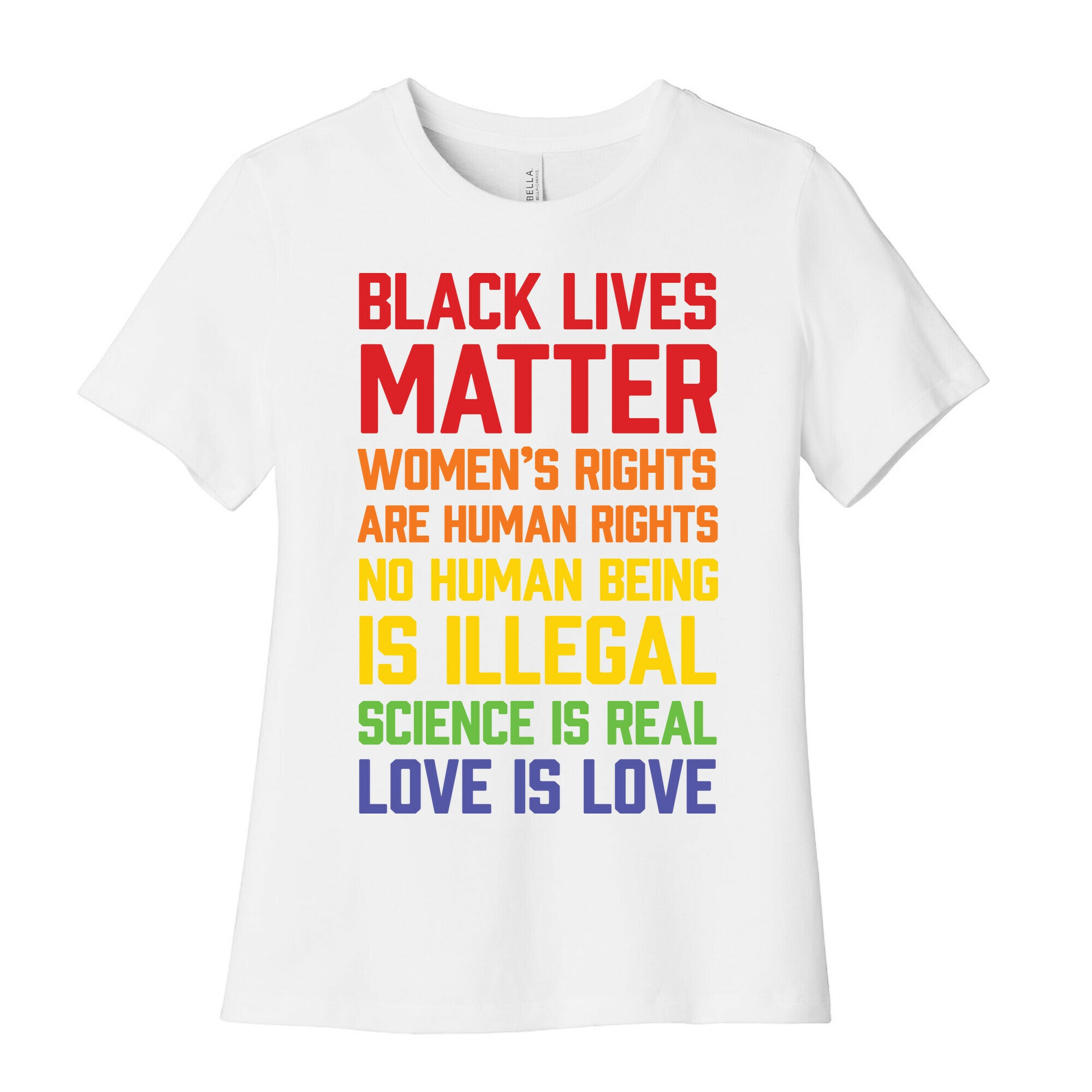Black Lives Matter List Women's Cotton Tee