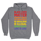 Black Lives Matter List Hoodie