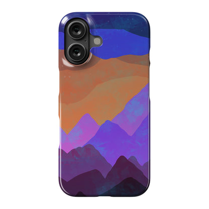 Abstract Mountain Sunset Phone Case