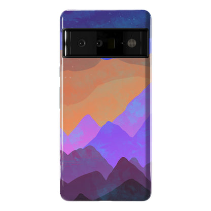 Abstract Mountain Sunset Phone Case