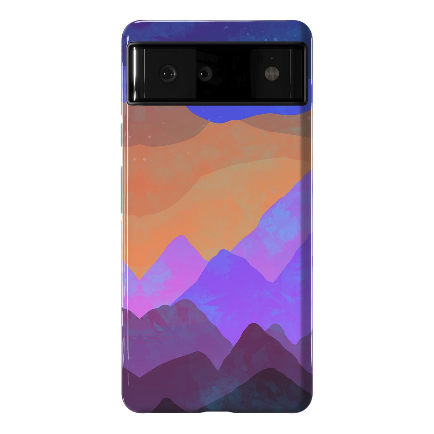 Abstract Mountain Sunset Phone Case