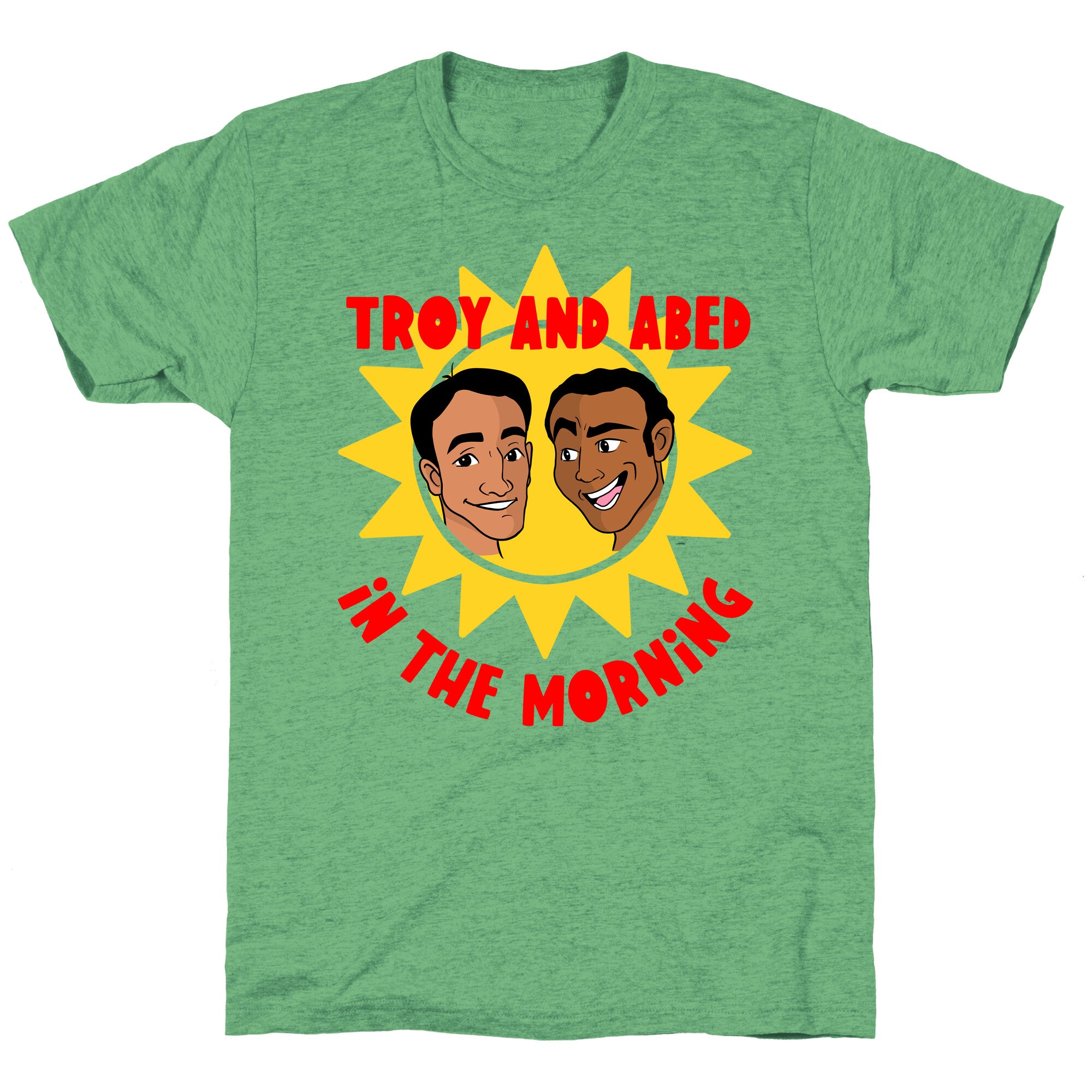 Troy and Abed in the Morning Unisex Triblend Tee