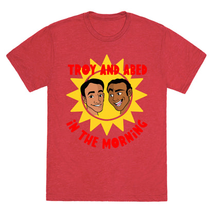 Troy and Abed in the Morning Unisex Triblend Tee