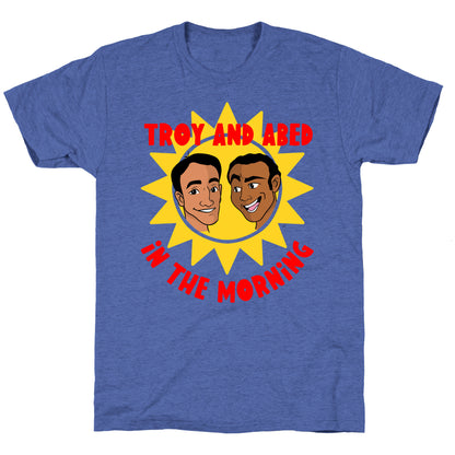 Troy and Abed in the Morning Unisex Triblend Tee