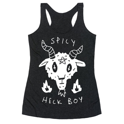 Spicy Heck Boy Satan Racerback Tank