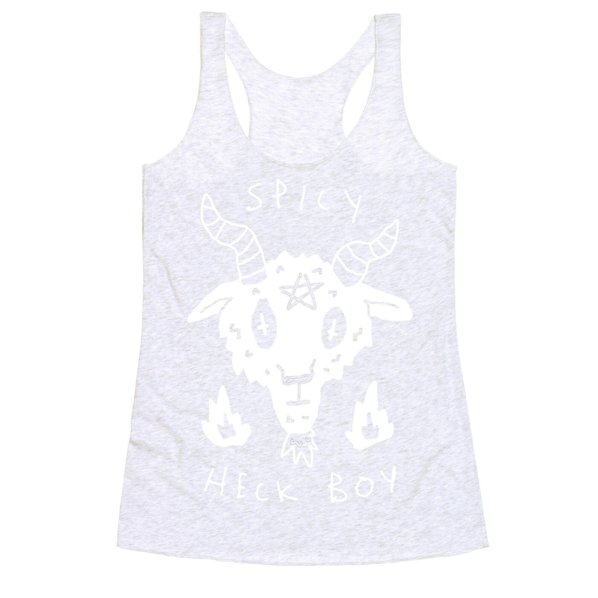 Spicy Heck Boy Satan Racerback Tank