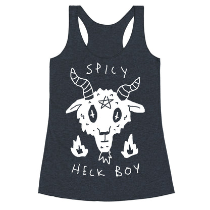 Spicy Heck Boy Satan Racerback Tank