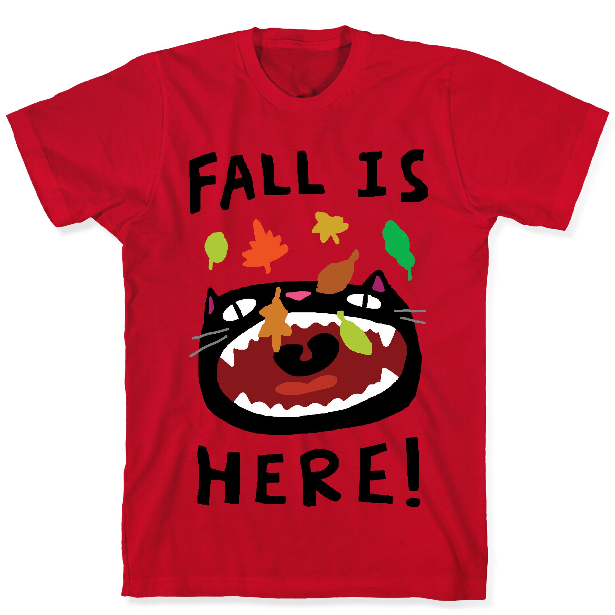Fall Is Here Cat T-Shirt