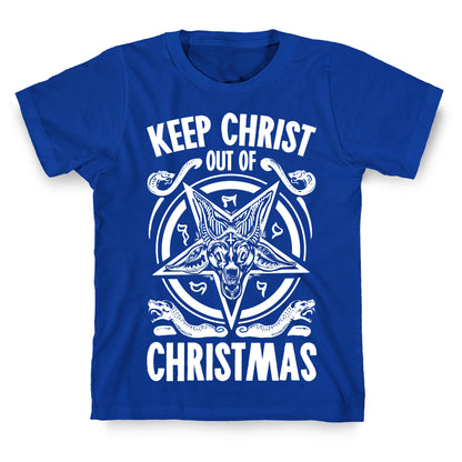 Keep Christ Out of Christmas Baphomet  T-Shirt