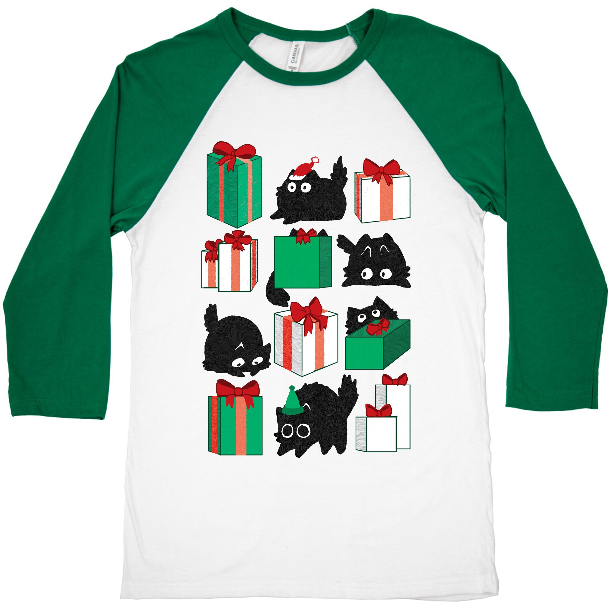 Gift Cats Baseball Tee