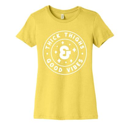 Thick Thighs & Good Vibes Women's Cotton Tee