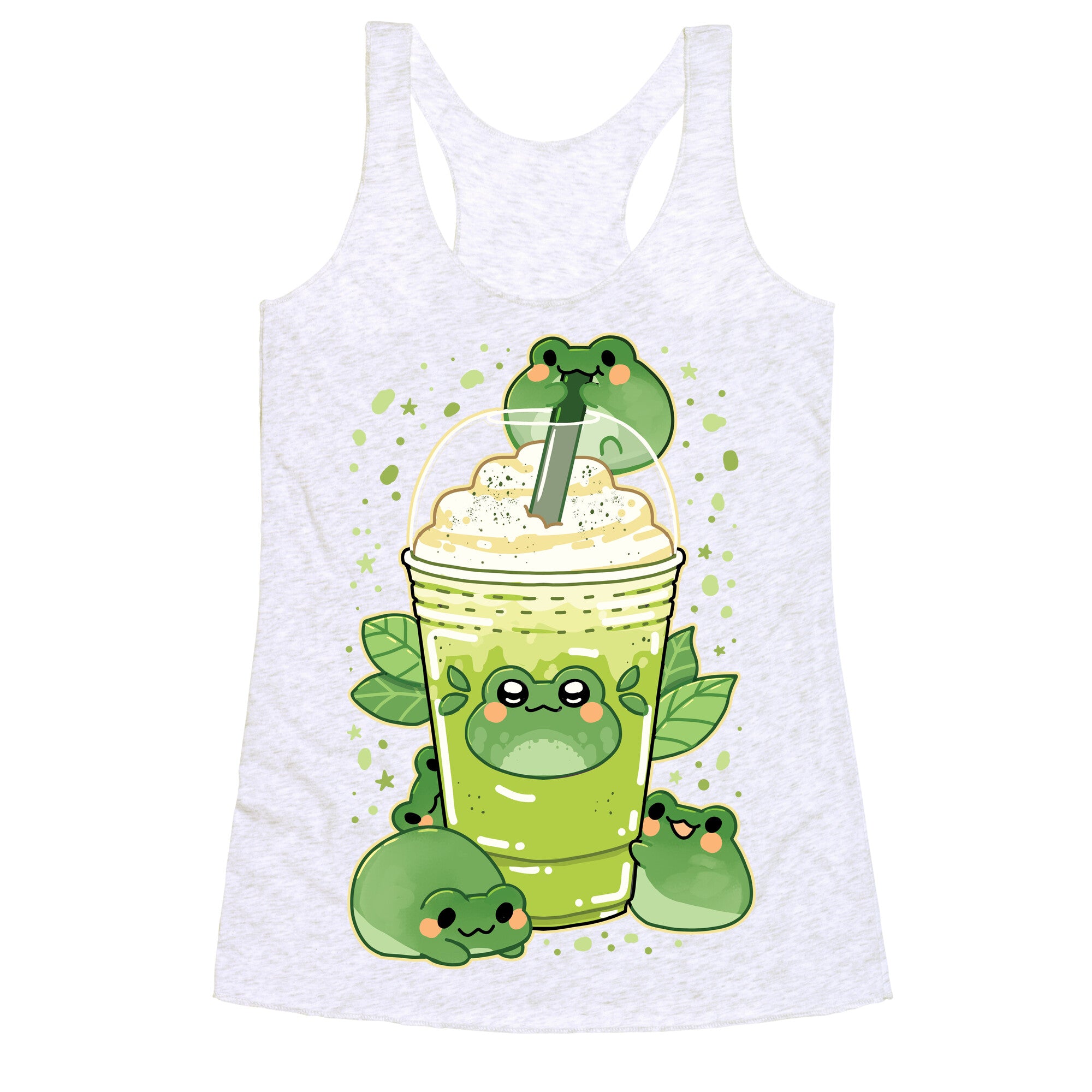 Matcha Froggyccino Racerback Tank