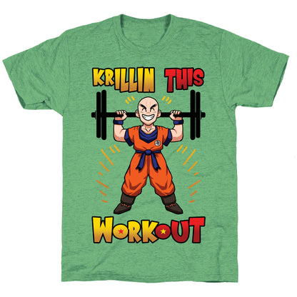 Krillin This Workout Unisex Triblend Tee