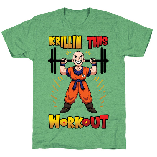 Krillin This Workout Unisex Triblend Tee