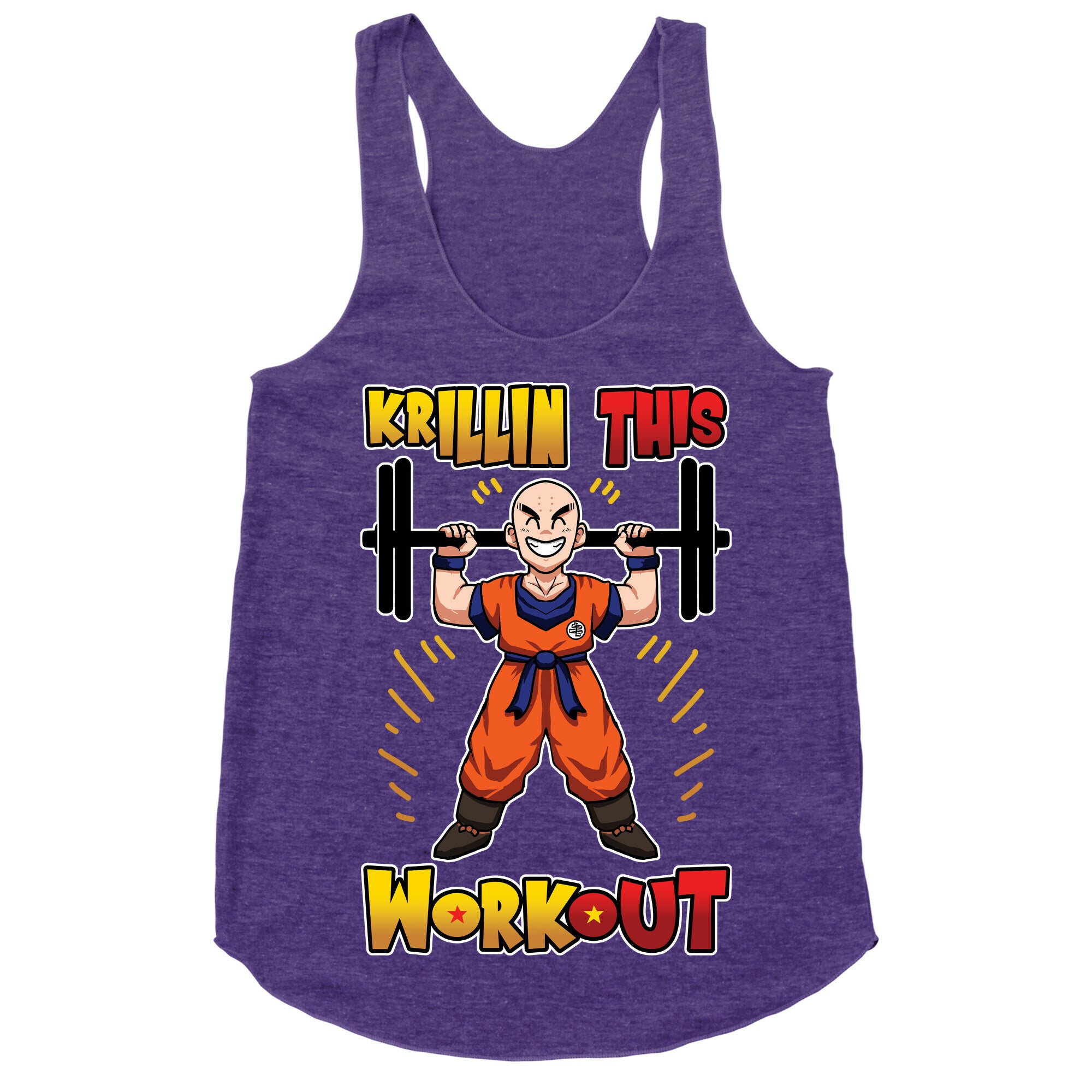 Krillin This Workout Racerback Tank