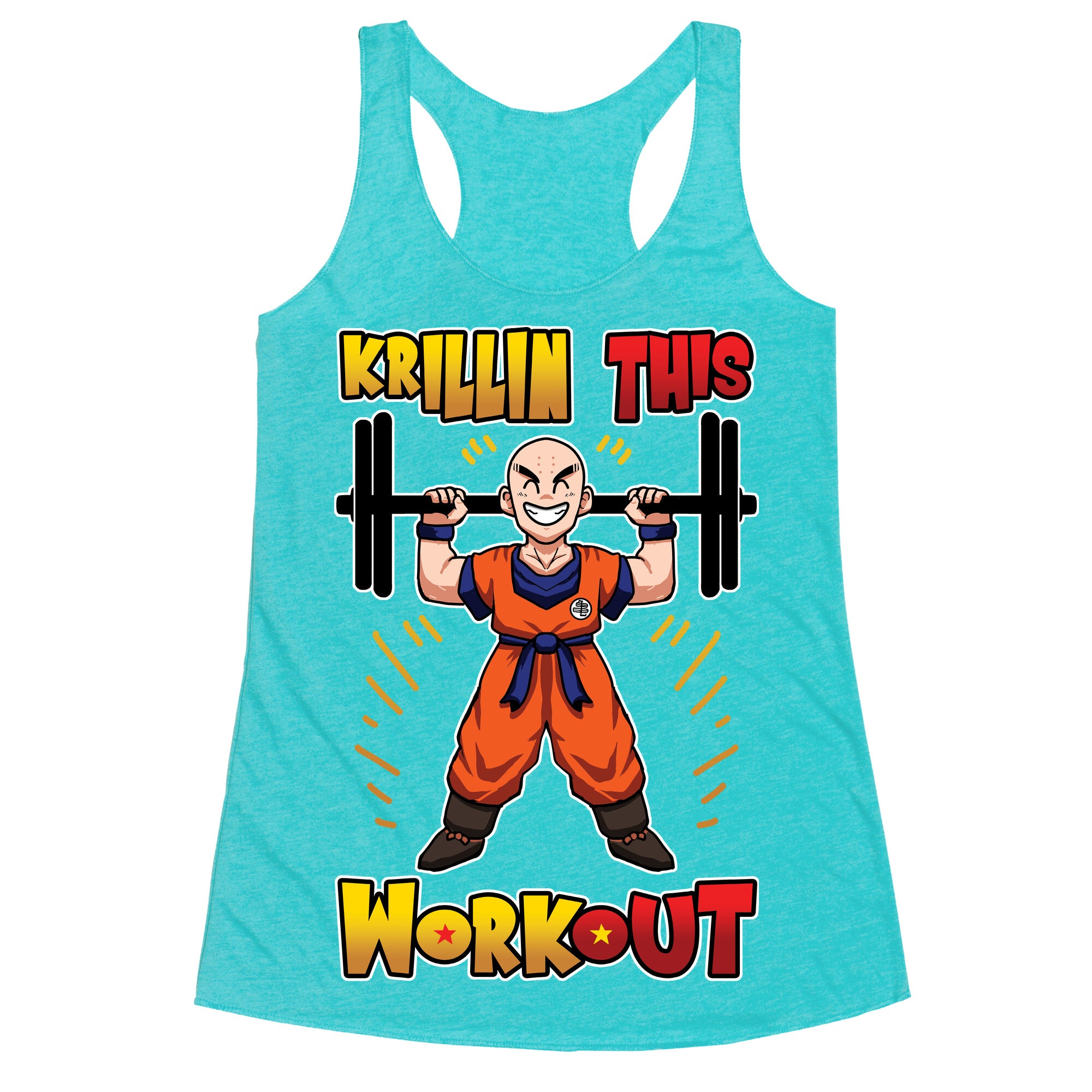 Krillin This Workout Racerback Tank